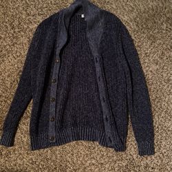 Navy Sweater Jacket