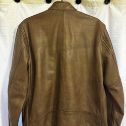 Lucky Brand Leather Jacket, Small in Men