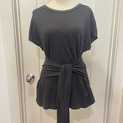Black Wrap Shirt