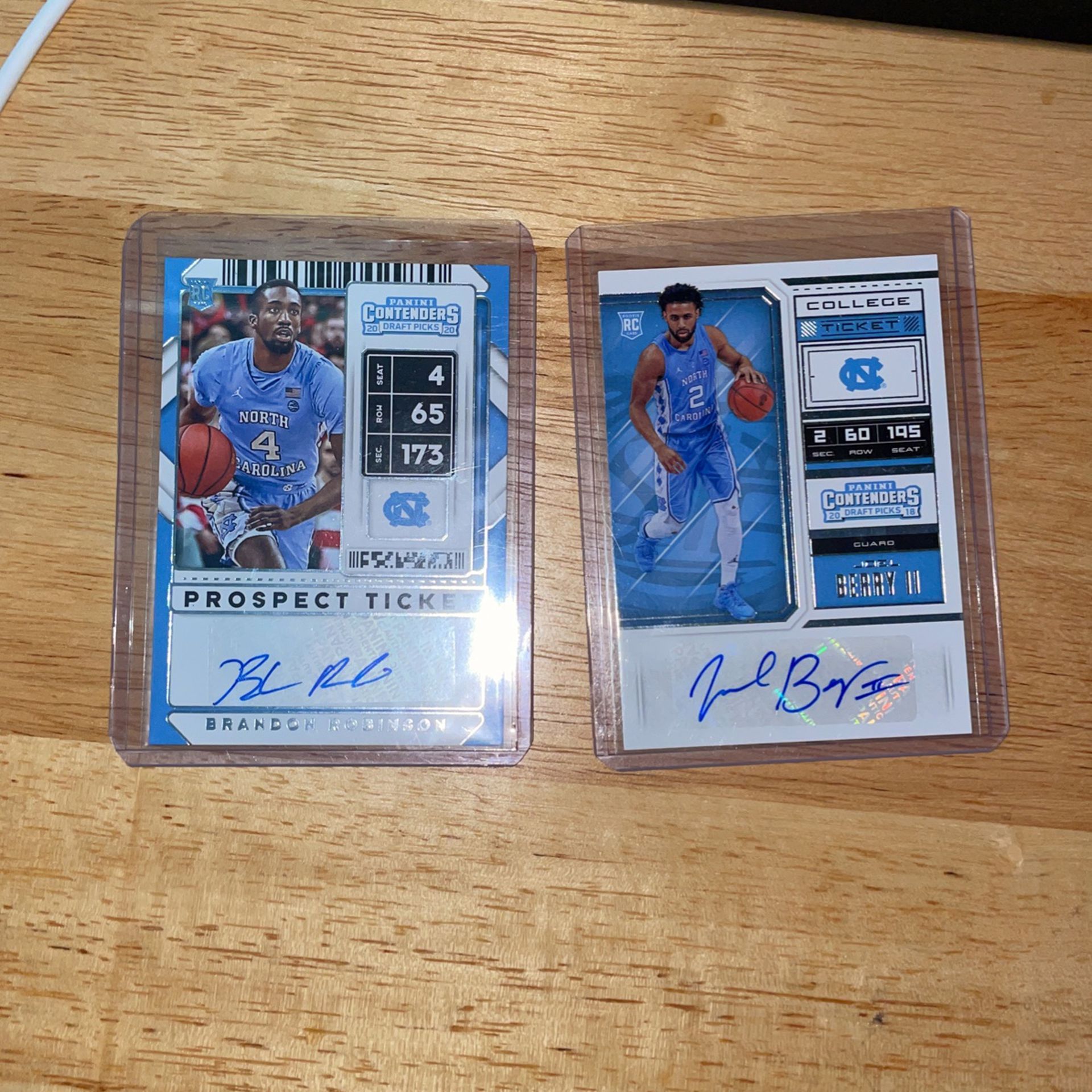 Signed Basketball Cards.with Ticket