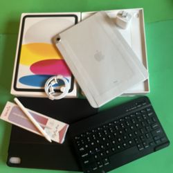 Apple iPad 10th Generation (2022 model /new Open Box ) 256gb with Pencil, keyboard & Case 