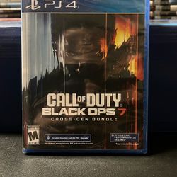 Ps4/ps5 Call Of Duty Black Ops 7 Brand New 