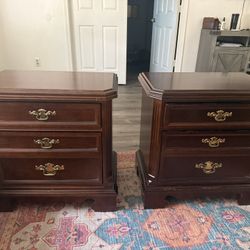 2 Hardwood Nightstands