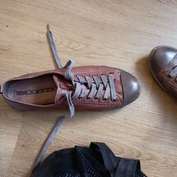 Prada Shoes Collapse Leather Size 40 =9 To 9 1/2 