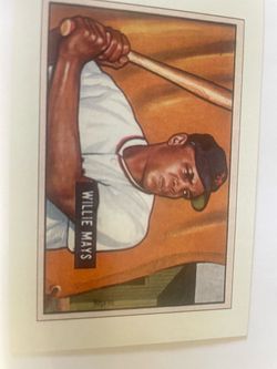 Willie Mays 1951 bowman  “reprint” card