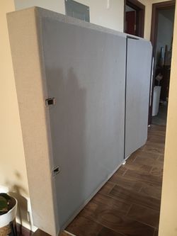 Motorized adjustable head board queen bed. Frame