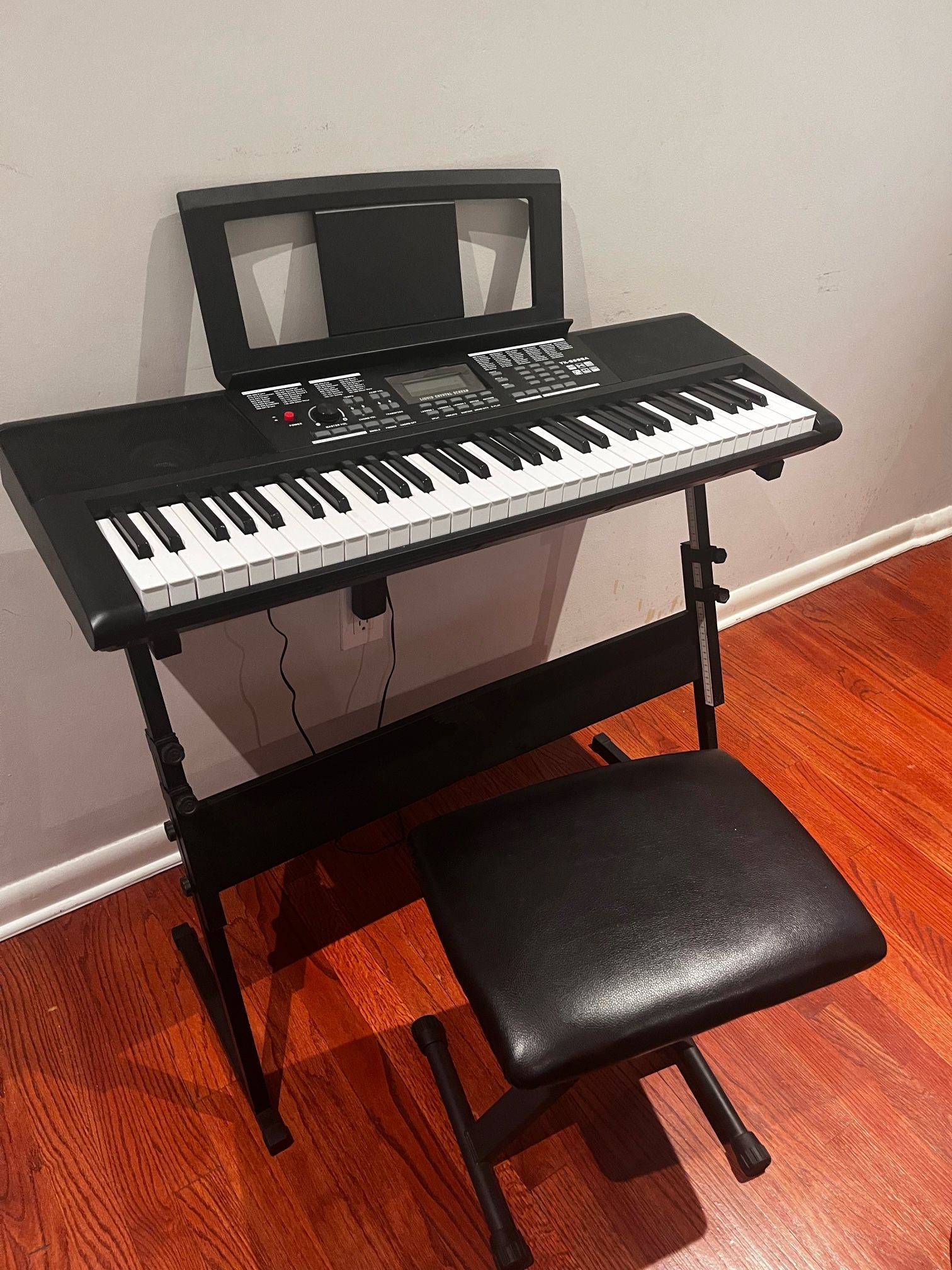 Electronic Piano With Leather Seat