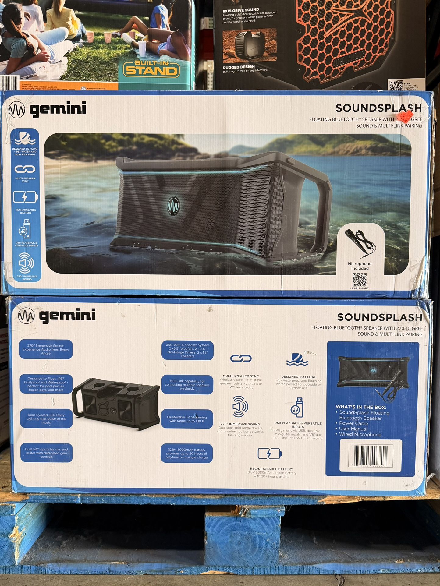 Gemini Soundsplash Floating Bluetooth Speaker Brand New In Box