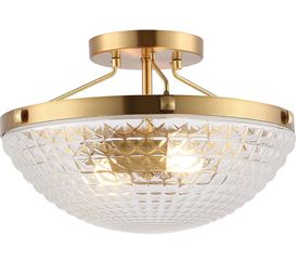 Crystal Hanging Chandelier brass color