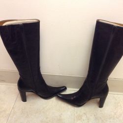 Italian Leather Boots Size 6
