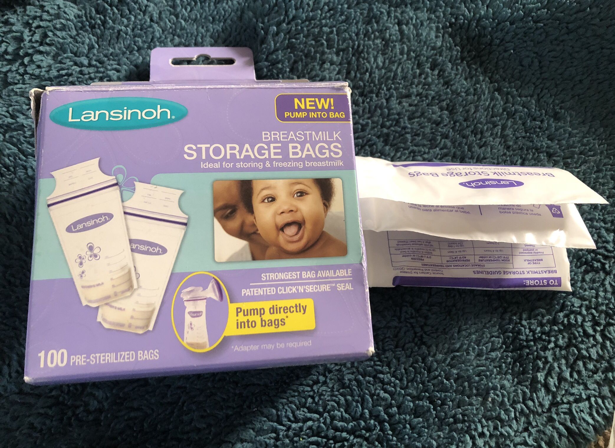 Breastmilk storage bags