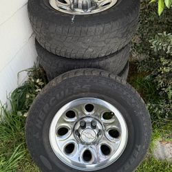 17 Inch Chevy Silverado Tahoe Suburban Savannah Vans Stock Wheels GMC Yukon Sierra Excavator Tires