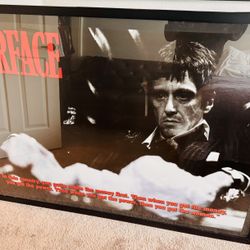 Scarface - Al Pacino HUGE 40x60 Poster Framed by Aaron Brothers
