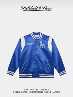 Los Angeles Dodgers Retro Roots Lightweight Satin Jacket