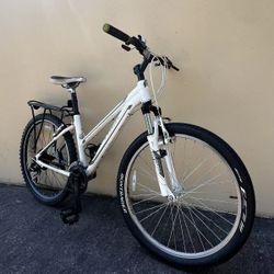 Trek 26" 24-Speed Hybrid Gravel/Mountain / Road Bike + Adj. Front Shocks + Bontrager Tires + Shimano + Light 16" Frame + Rack+ Tuned! (MSRP $430)