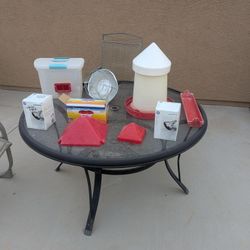 Chicken Supplies Lot, 2.5 Gal Waterer, Heater + More