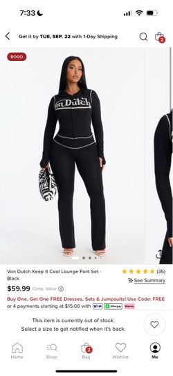 Fashion nova Von Dutch set