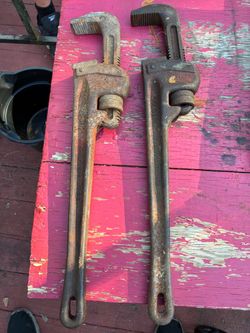 Ridgid pipe wrench x2