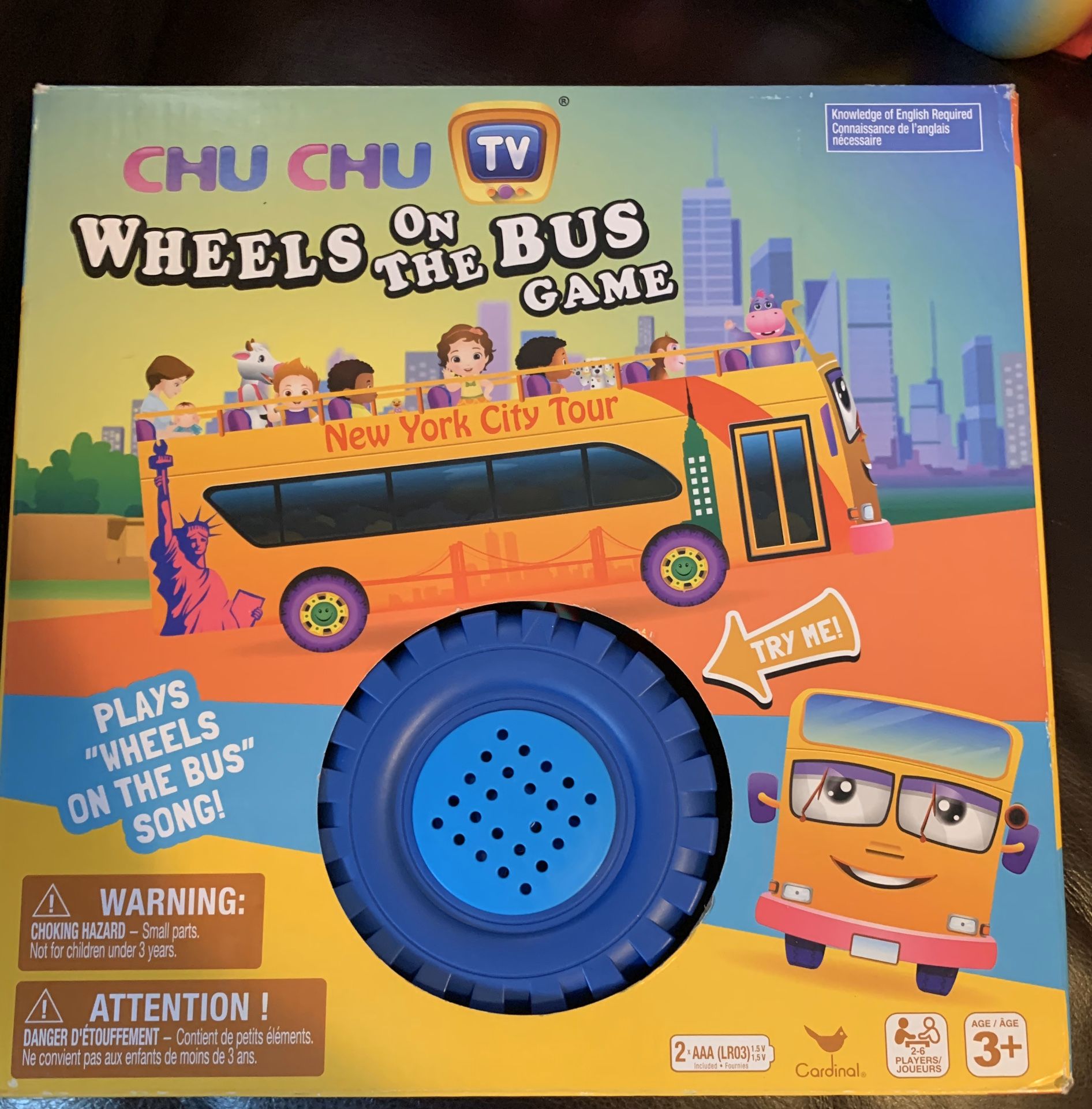 Wheels On The Bus Matching Board Game by CHU CHU TV