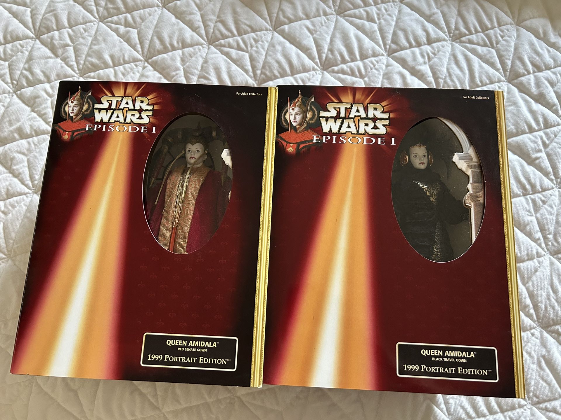 Star Wars Queen Amidala Doll Set Of Two 1999