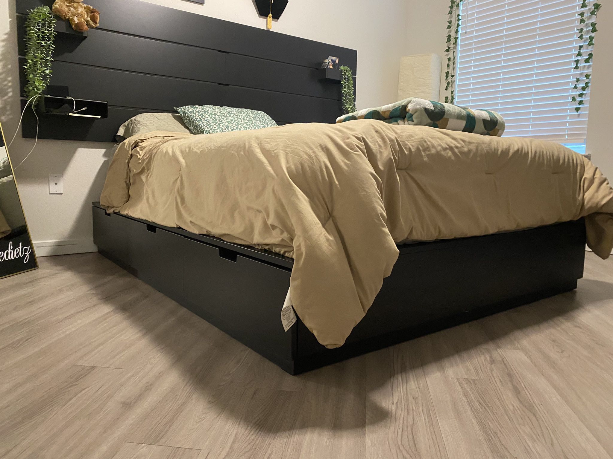 King Bed Frame and Head Board