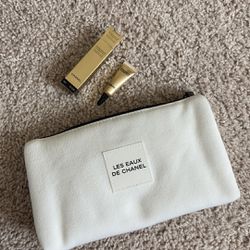 Chanel beauty-eye cream & makeup bag