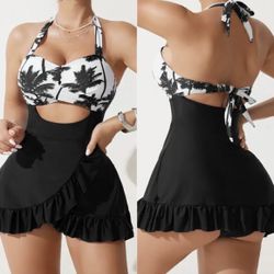 Tropical Swimsuit Women’s XL Halter Top