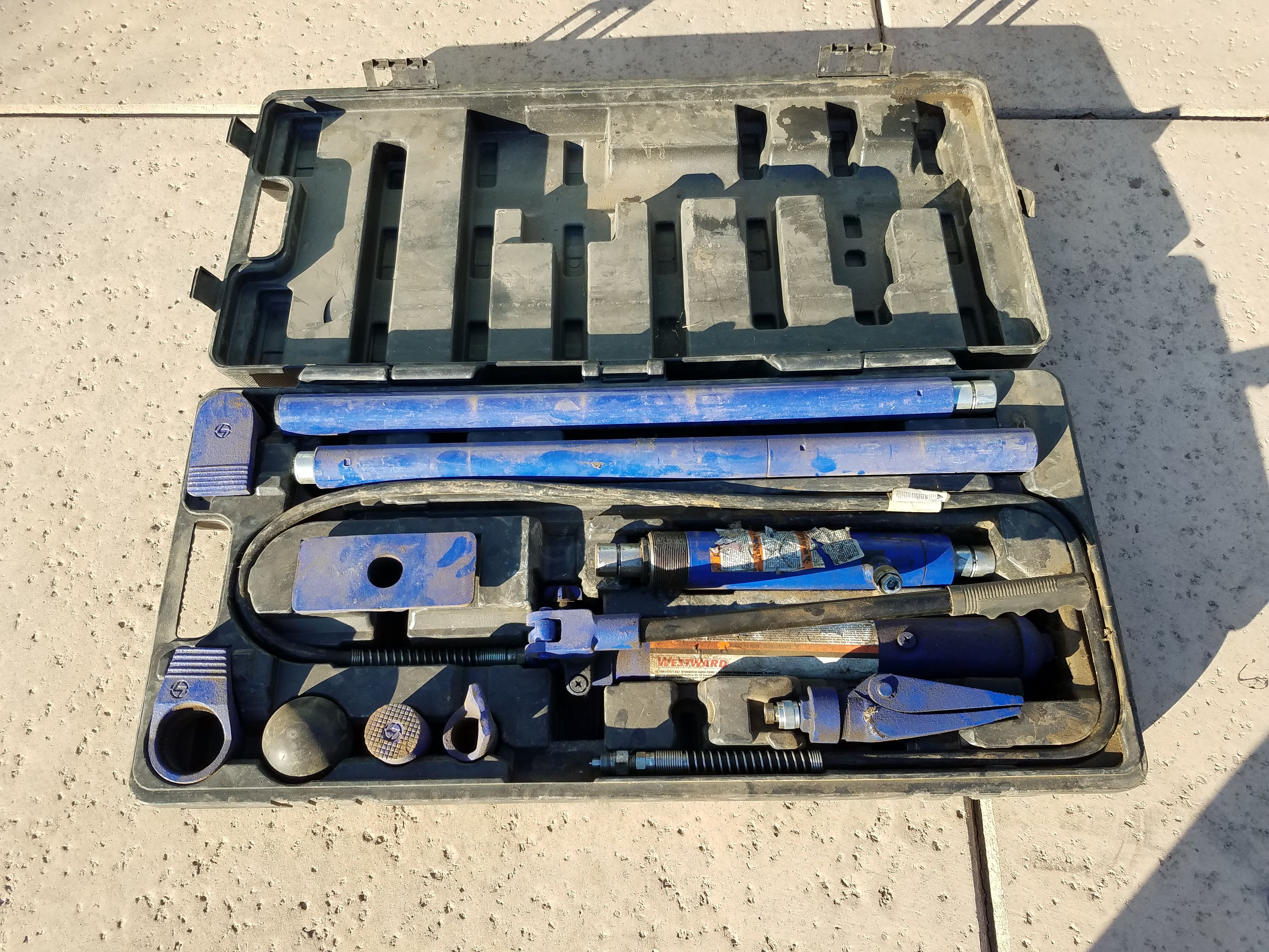 Westward 10 Ton Hydraulic Ram System Kit (Porta Power)
