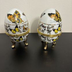 2 Porcelain Eggs