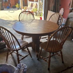 Tables and four chairs