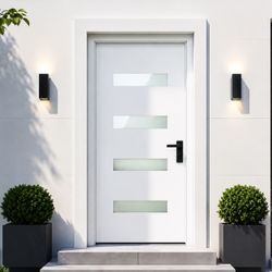 36 in. White Front Door