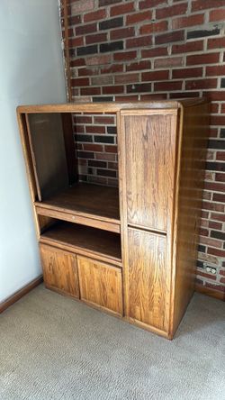Solid wood armoire
