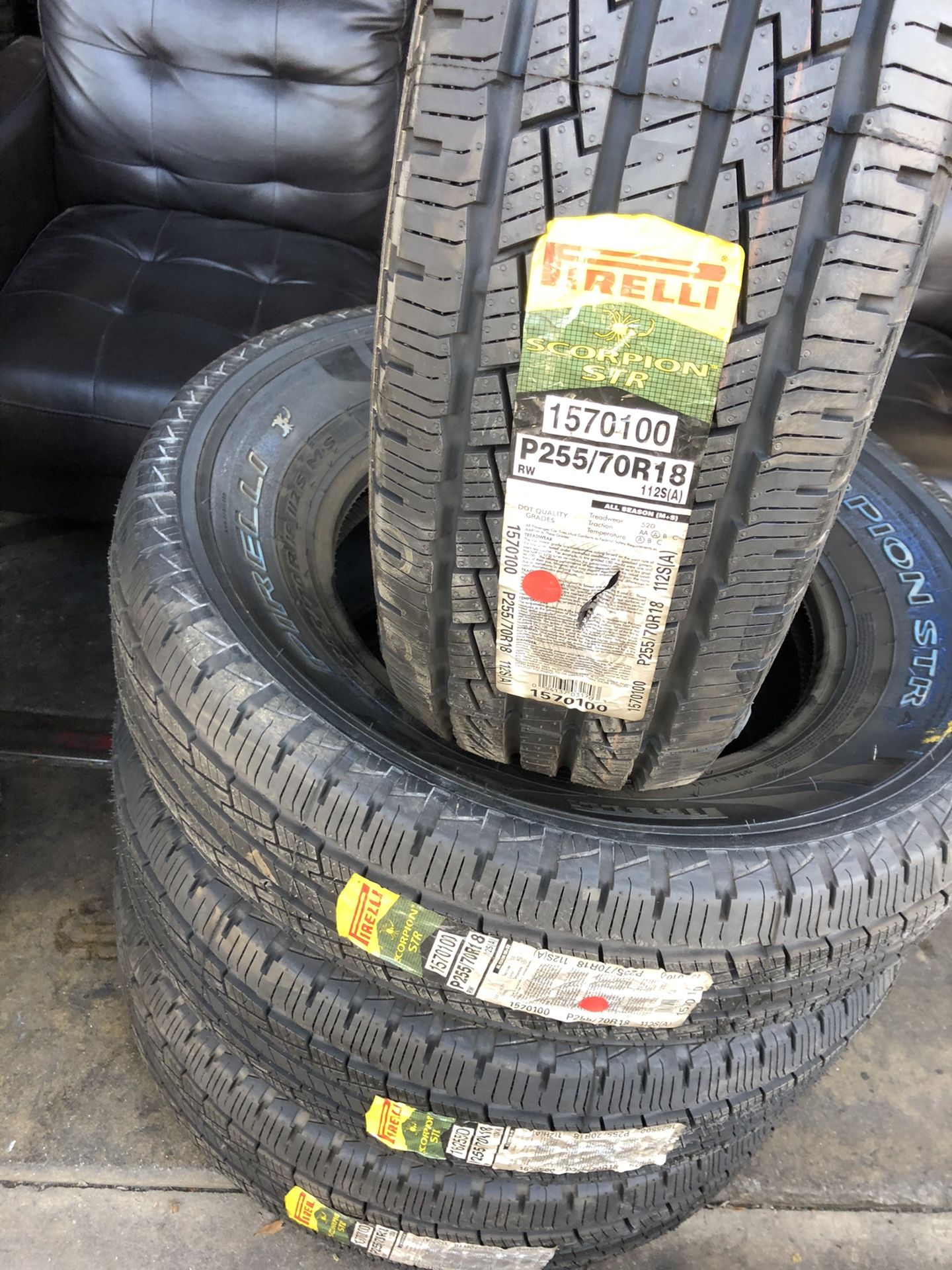 255/70/18 Pirelli Tires (4 for $400)