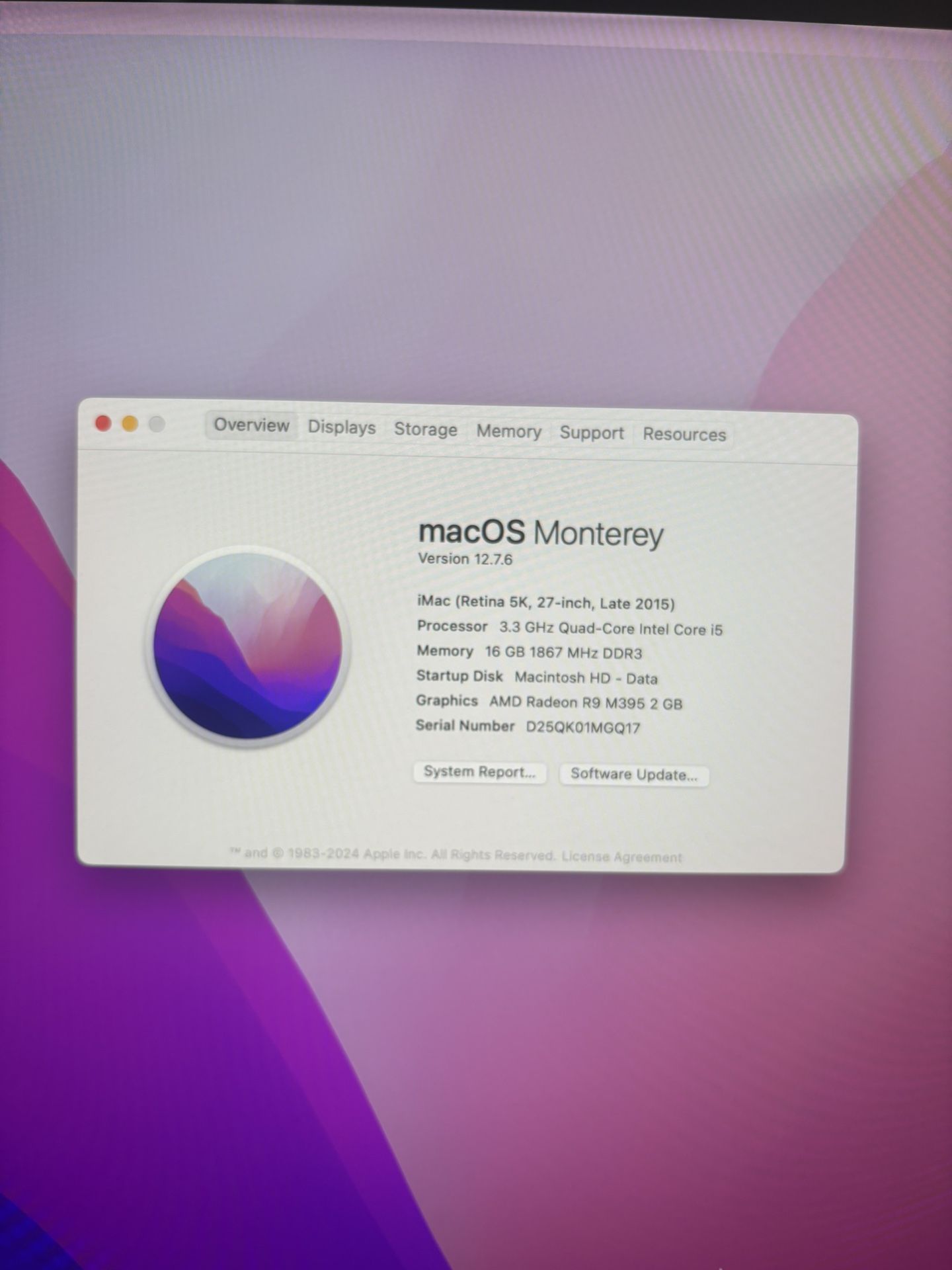 Apple IMac 5K 27” Late 2015