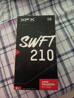 Rx 7600 8gb vram barely used open box