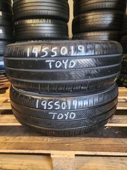 195 50R 19 TOYO EXTENSA TIRES 1955019 USED TIRES (PAIR) MOUNT BALANCE INCLUDED