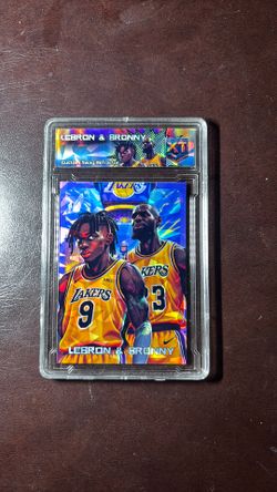Custom Anime LeBron & Bronny slab