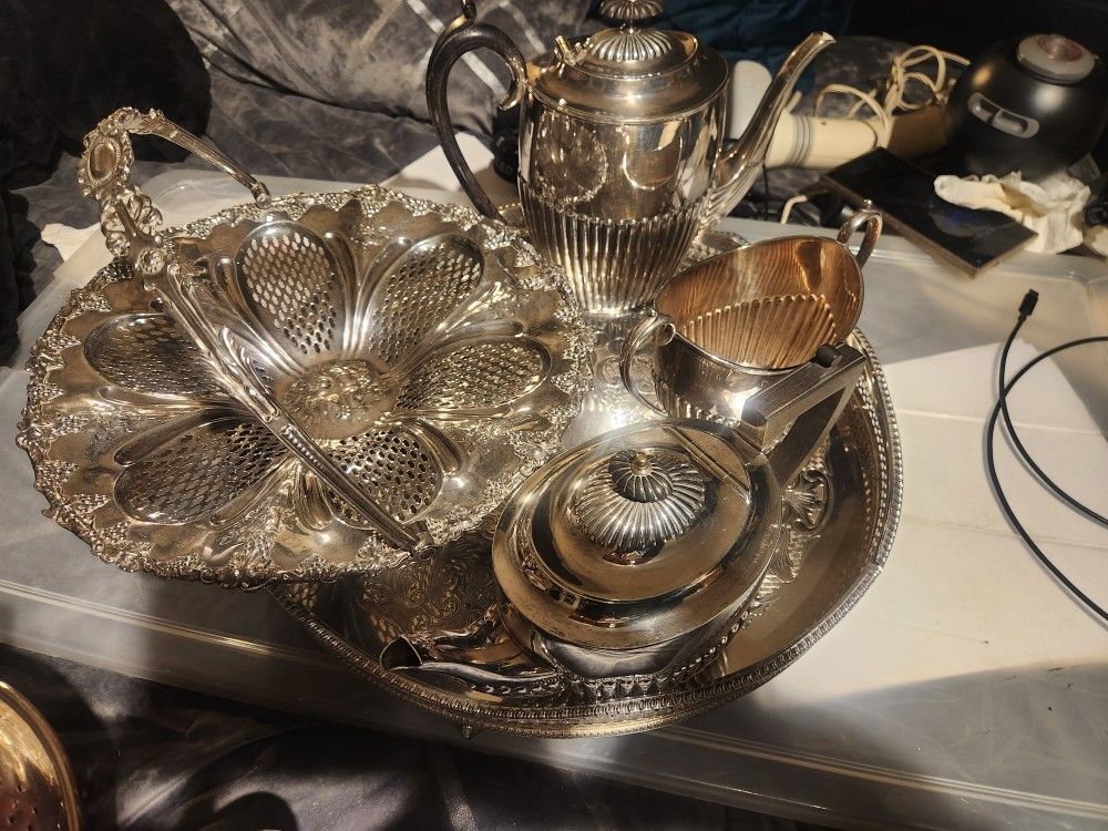 St Anne Silver Coffee/tea Set