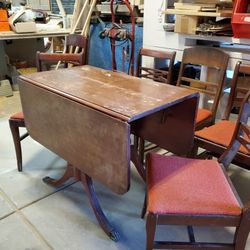 Antique Table & Chairs