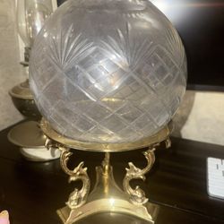 Antique Vase Gold And Glass