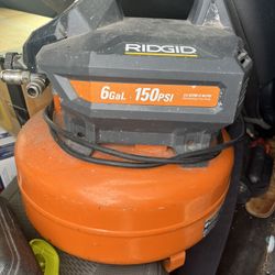 Ridgid Air Compressor And Two Nails Guns 