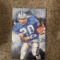 Barry Sanders NFL Detroit Lions Canvas