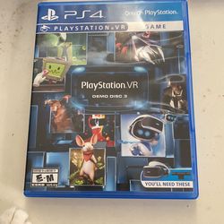 Playstation 4 Vr Demo Disc