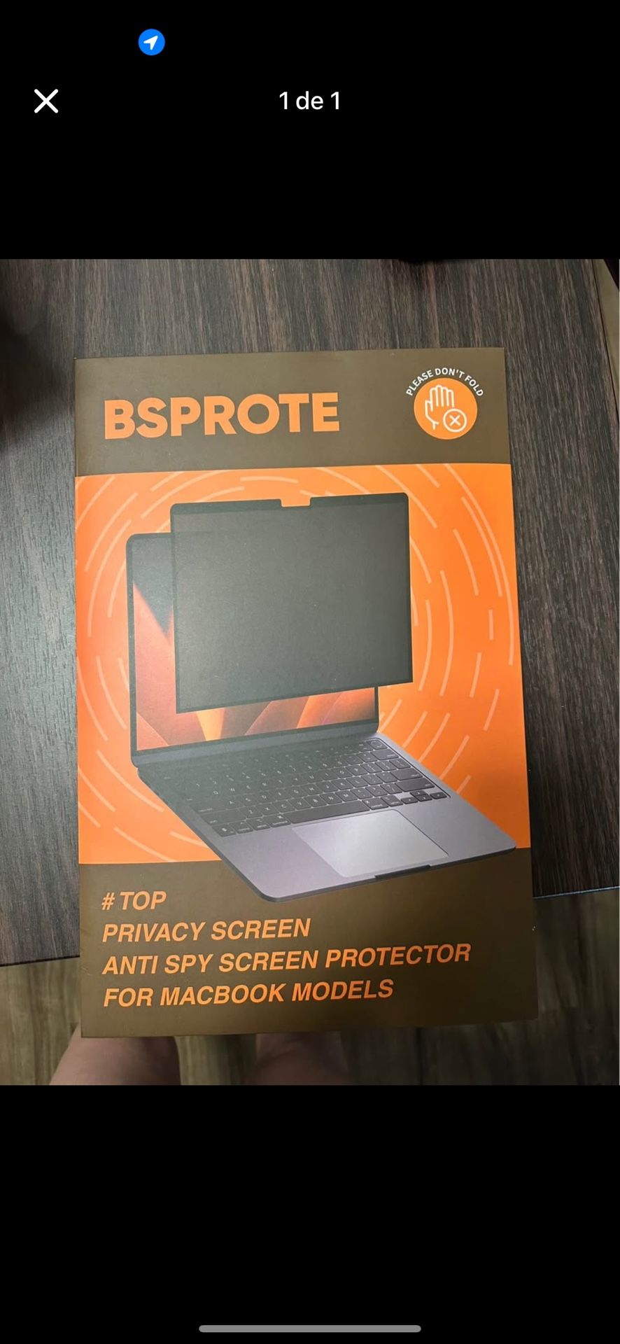 Screen protector for MacBook - Privacy screen.