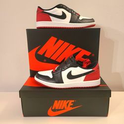 🔥💦 Size 8 - Jordan 1 Retro Low OG Black Toe 💦🔥