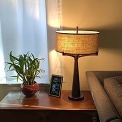 2 Table Lamps With Beige Shade