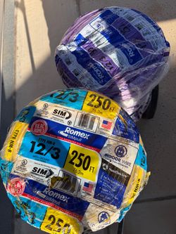 12/3 wire 250ft Romex Electric Copper Wire New Roll