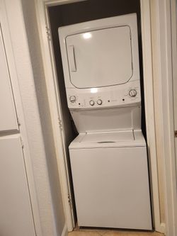 GE Washer And Gas Dryer. Excellent Condition. 27" Wide. Just Over 2 Years Old