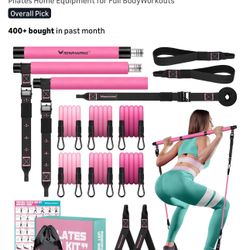 Pilates Resistance Bands with Bar