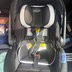 Graco SnugRide SnugFit 35 DLX Infant Car Seat w/ Base – Excellent Condition